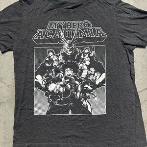 My Hero Academia Graphic Tee - Men's Black Crewneck Shirt